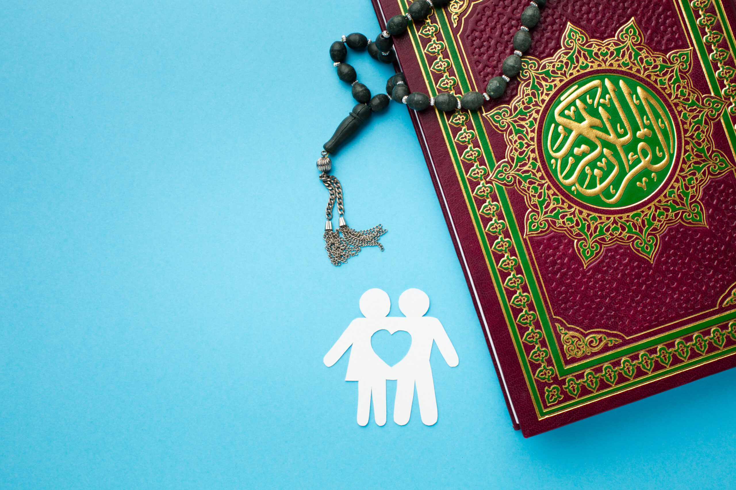 top view family figure with copy space